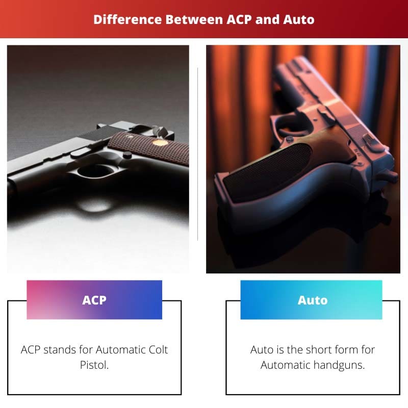 Разница между ACP и авто