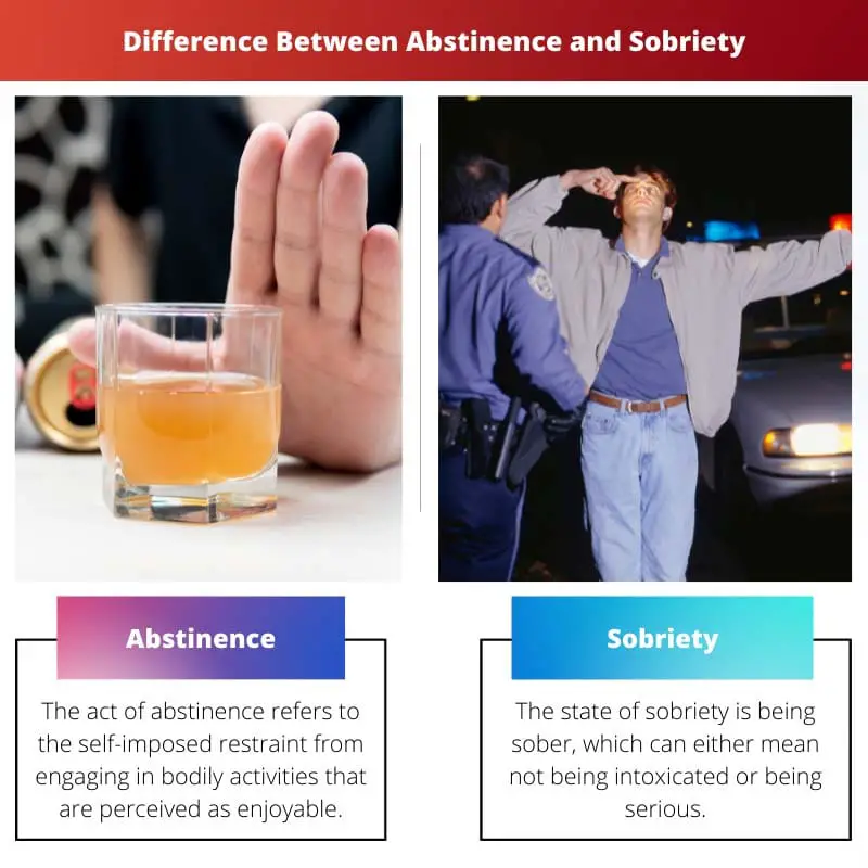 Difference Between Abstinence and Sobriety