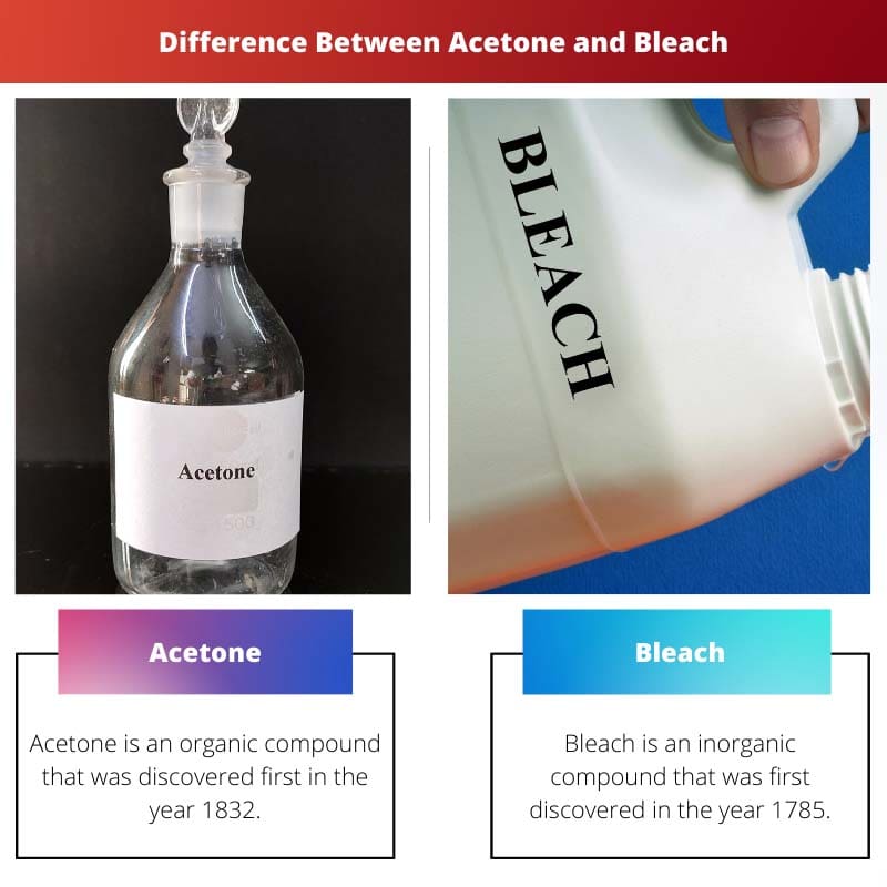 Sự khác biệt giữa Acetone và thuốc tẩy