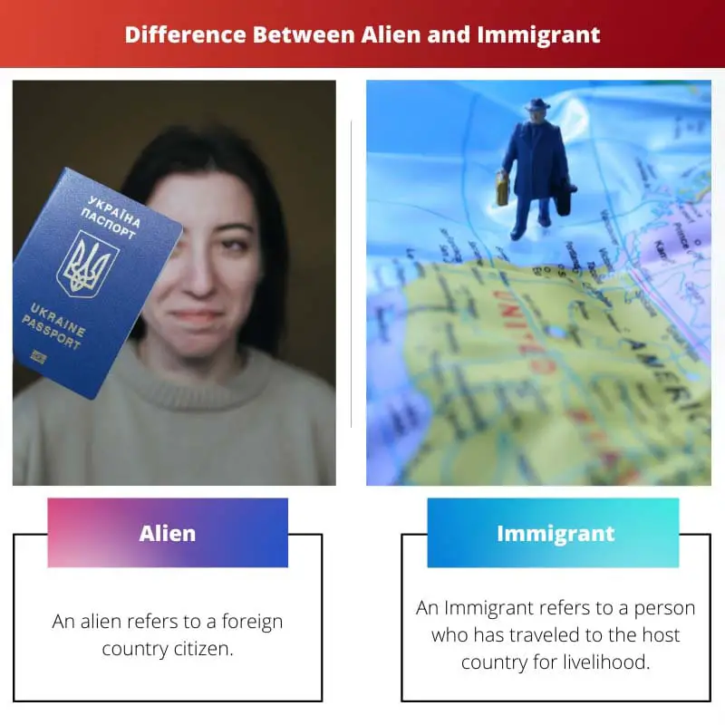 विदेशी और आप्रवासी के बीच अंतर