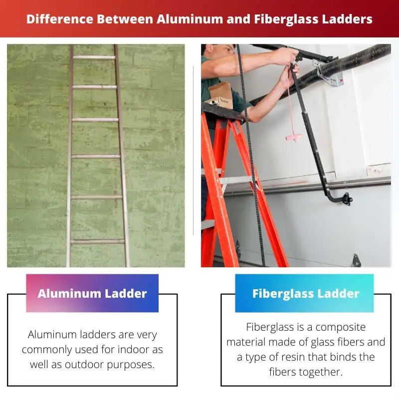Diferença entre escadas de alumínio e fibra de vidro