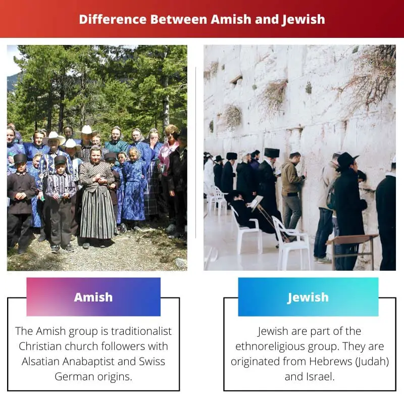 阿米什人和犹太人之间的区别