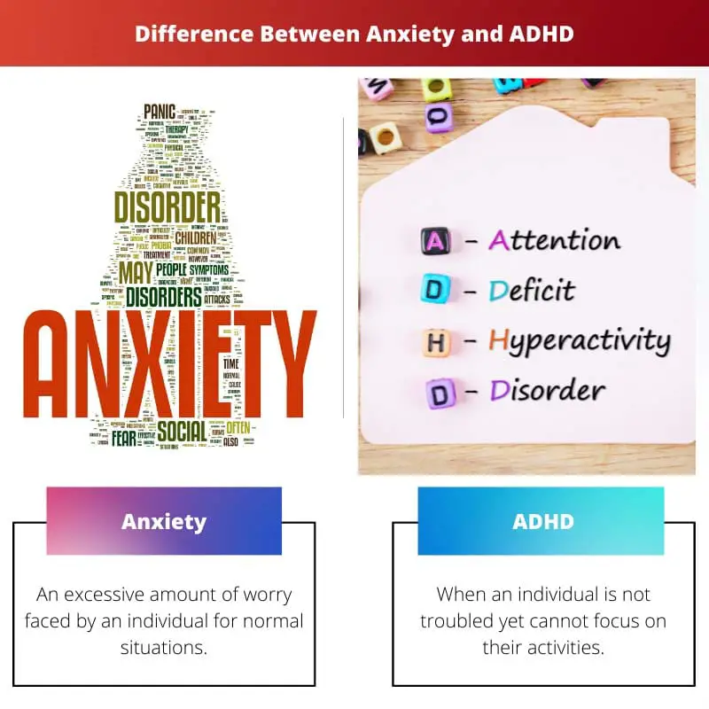 Differenza tra ansia e ADHD