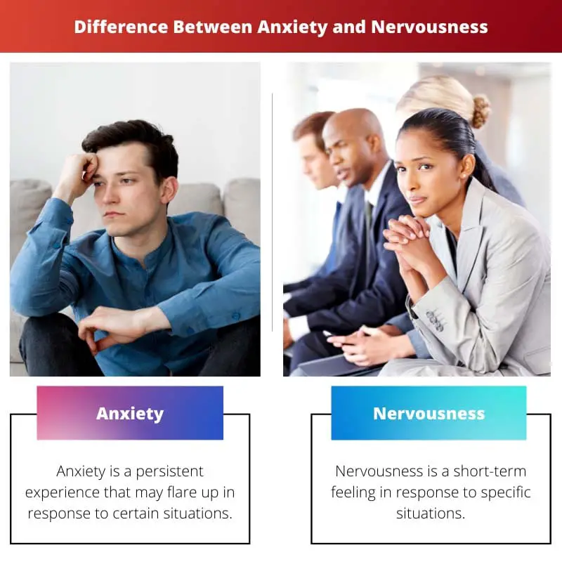 Difference Between Anxiety and Nervousness