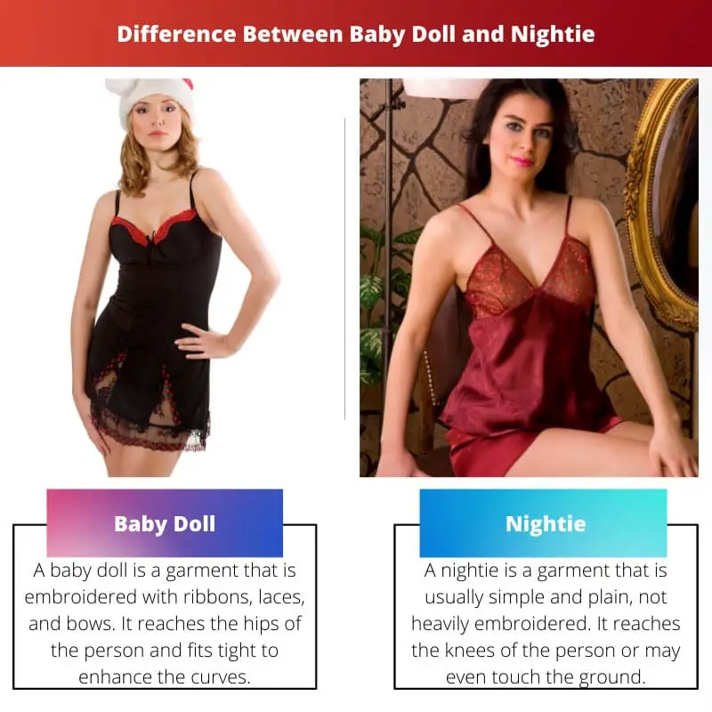 Difference Between Baby Doll and Nightie