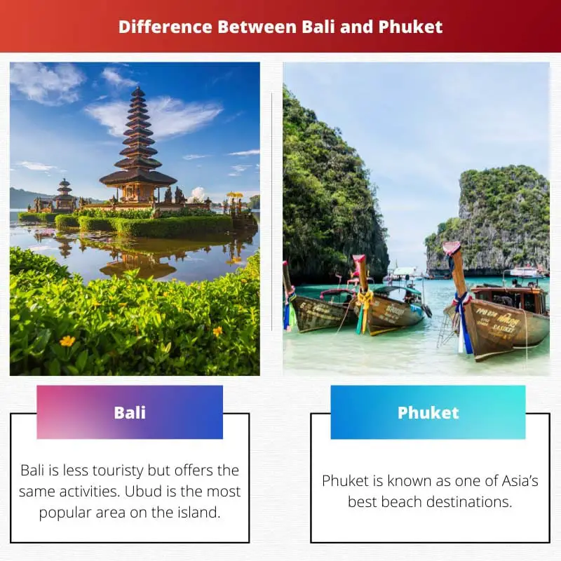 Differenza tra Bali e Phuket