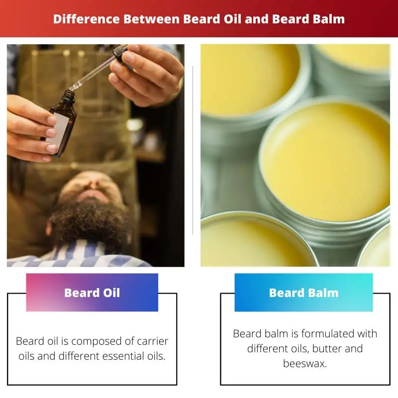 Diferença entre óleo para barba e bálsamo para barba