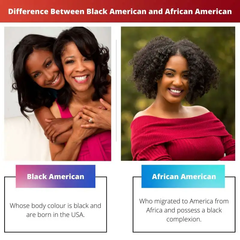 Difference Between Black American and African American