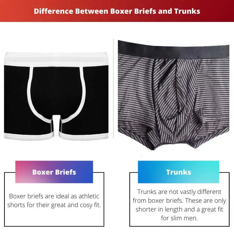 Difference Between Boxer Briefs and Trunks