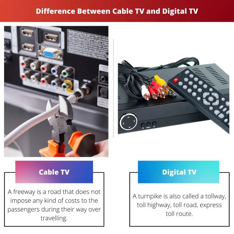 Difference Between Cable TV and Digital TV