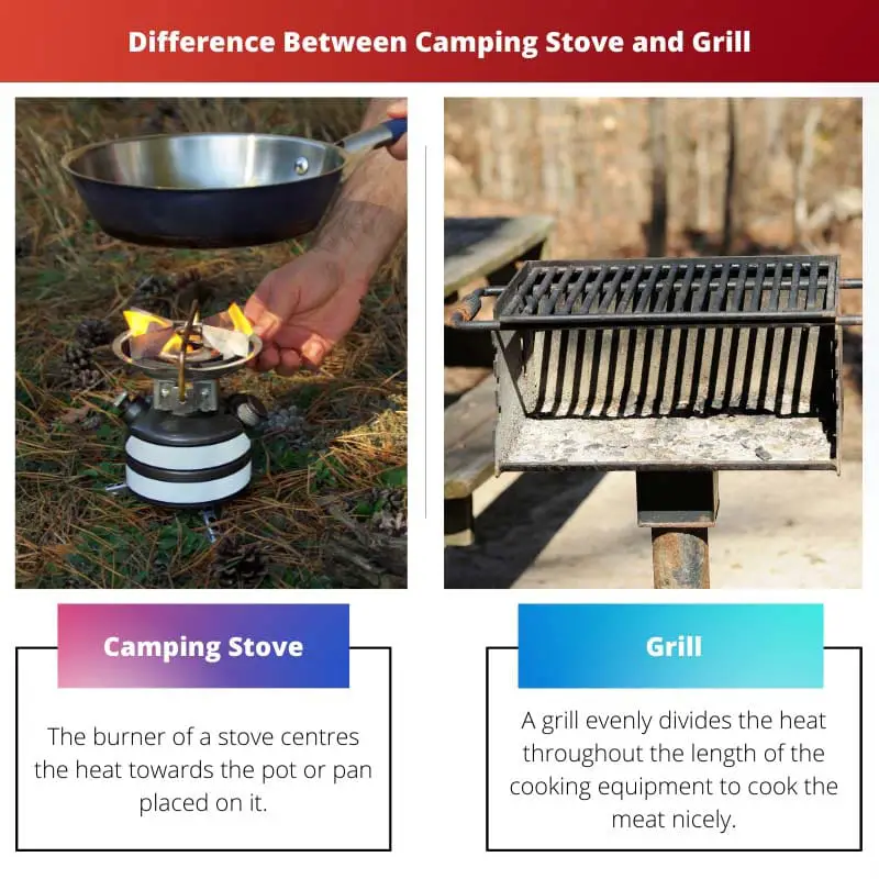 Difference Between Camping Stove and Grill