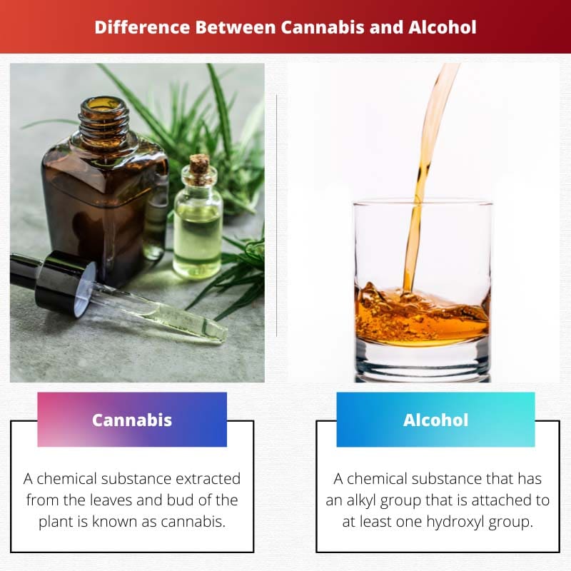Difference Between Cannabis and Alcohol