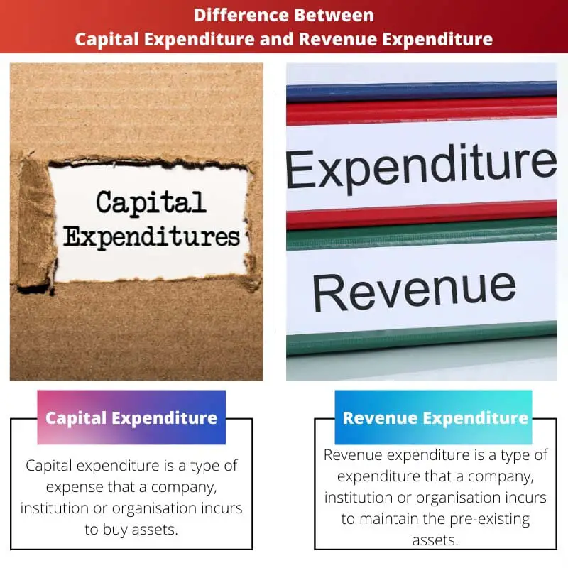 Diferencia entre gastos de capital e ingresos