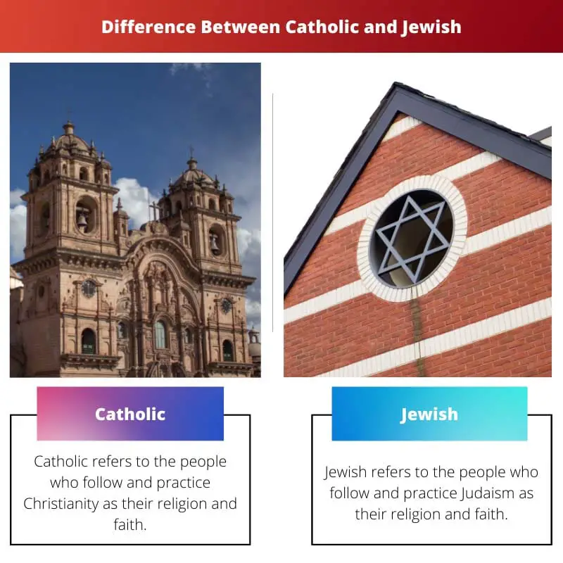 ความแตกต่างระหว่างคาทอลิกและยิว