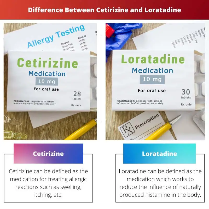 Sự khác biệt giữa Cetirizine và Loratadine