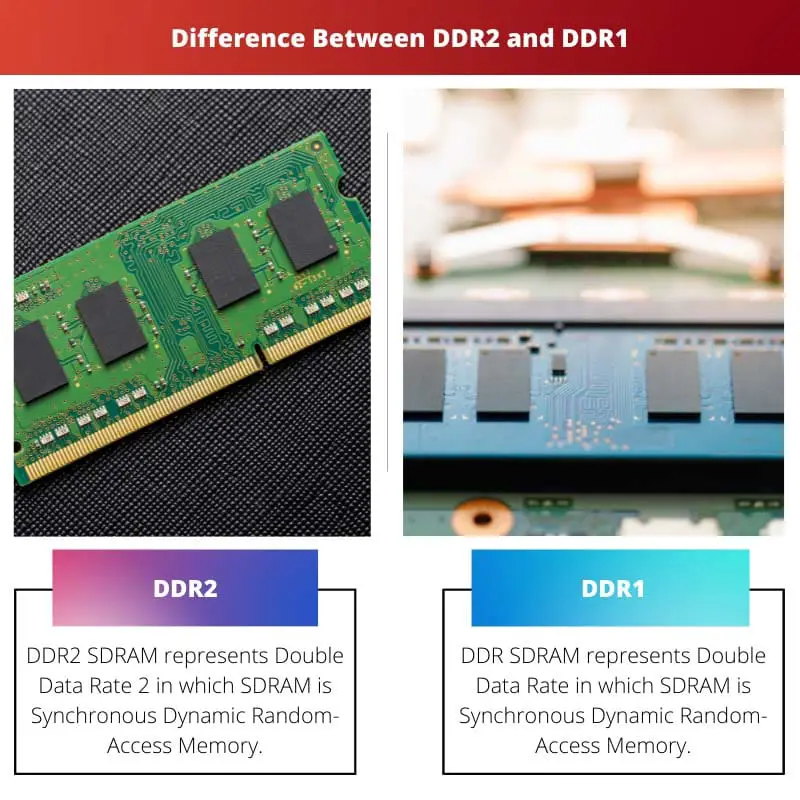 Différence entre DDR2 et DDR1