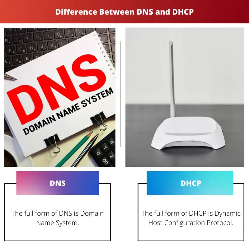 Difference Between DNS and DHCP