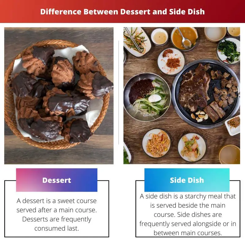 Difference Between Dessert and Side Dish