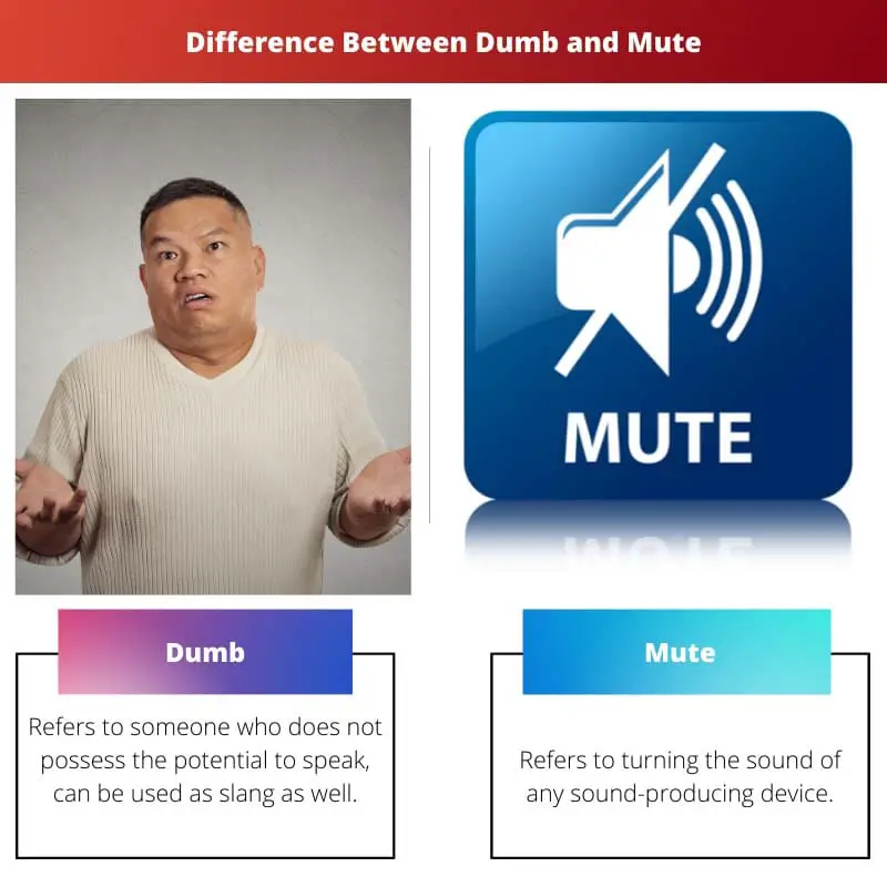 Difference Between Dumb and Mute