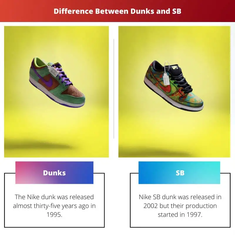 Difference Between Dunks and SB