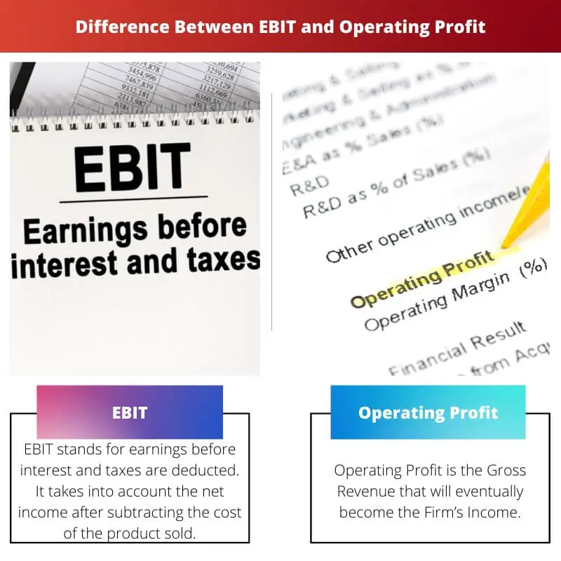 Unterschied zwischen EBIT und Betriebsgewinn