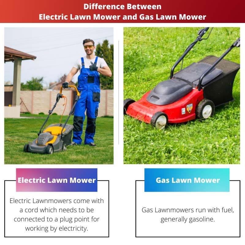 Difference Between Electric Lawn Mower and Gas Lawn Mower