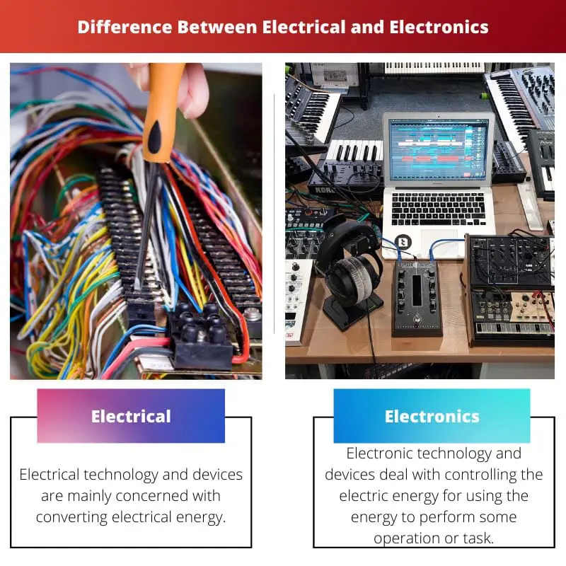 Difference Between Electrical and Electronics