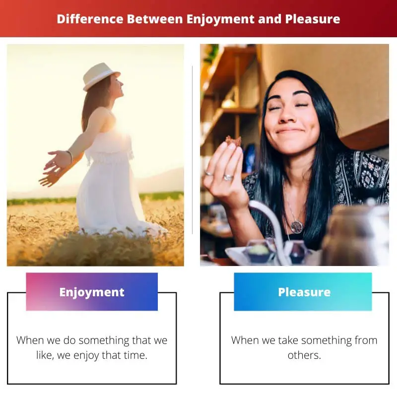 Difference Between Enjoyment and Pleasure
