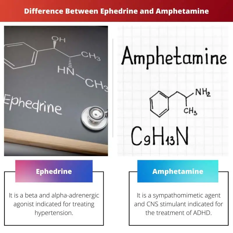 Sự khác biệt giữa Ephedrine và Amphetamine