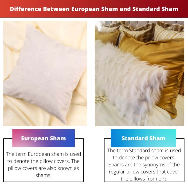 Rozdíl mezi European Sham a Standard Sham