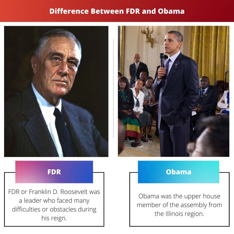 एफडीआर और ओबामा के बीच अंतर
