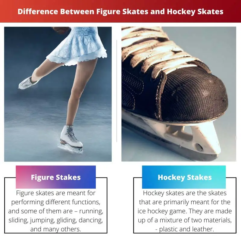 Verschil tussen kunstschaatsen en hockeyschaatsen