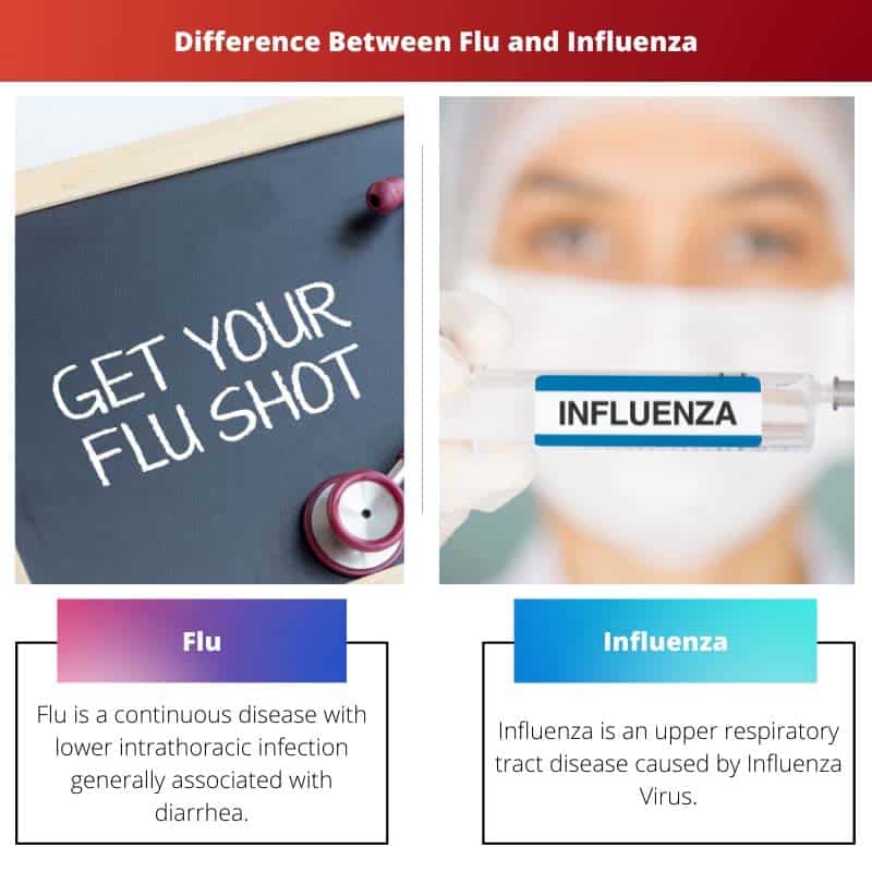 Difference Between Flu and Influenza