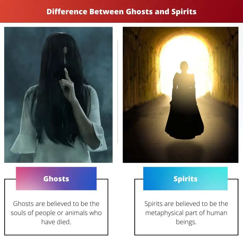 Sự khác biệt giữa ma và linh hồn