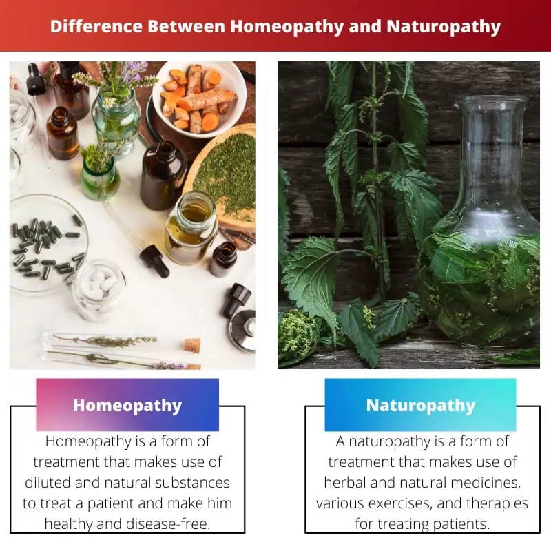 Difference Between Homeopathy and Naturopathy