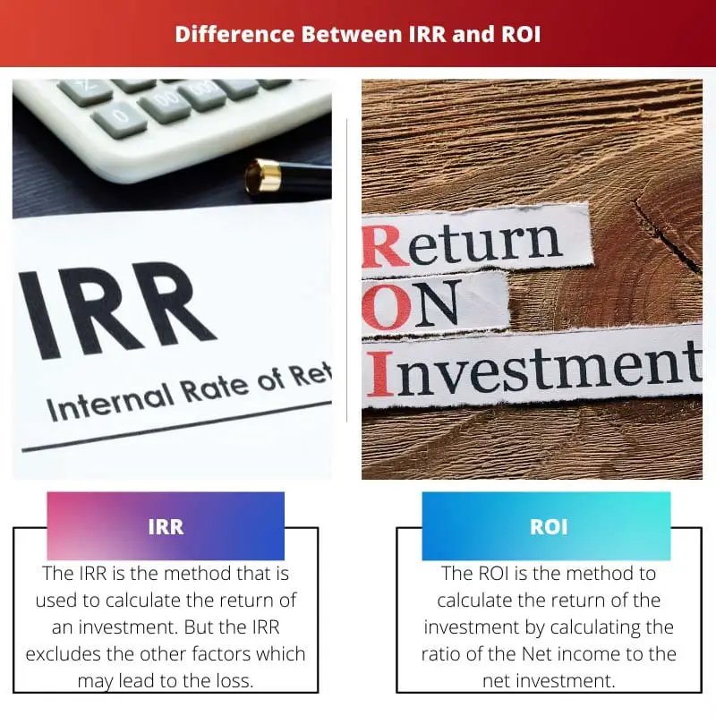 Difference Between IRR and ROI