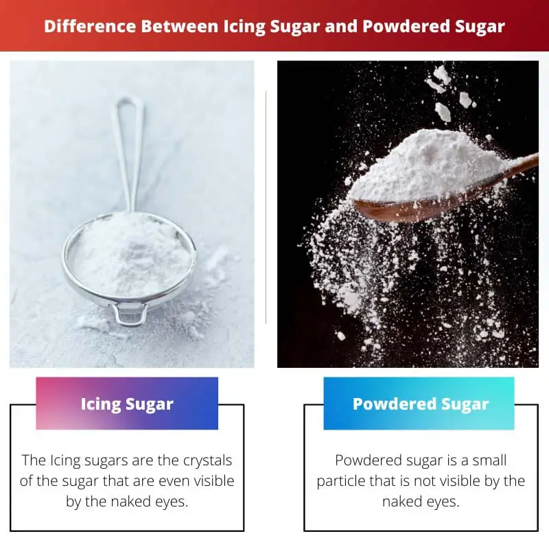 Rozdíl mezi moučkovým cukrem a moučkovým cukrem
