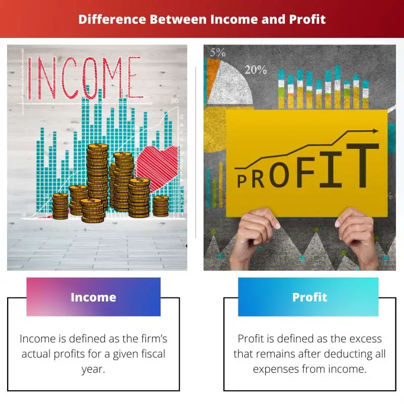 Difference Between Income and Profit