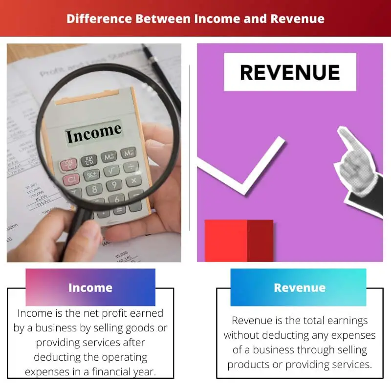 Разлика између прихода и прихода