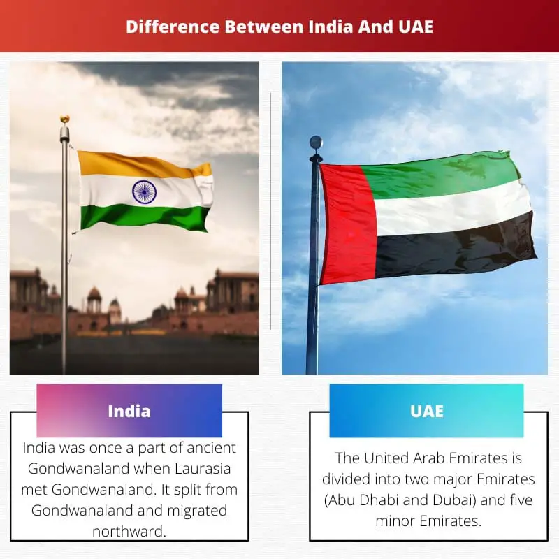 ความแตกต่างระหว่างอินเดียและยูเออี
