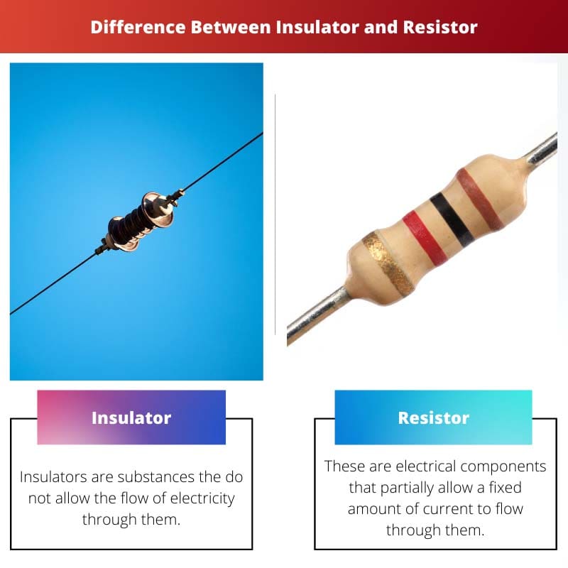 Difference Between Insulator and Resistor