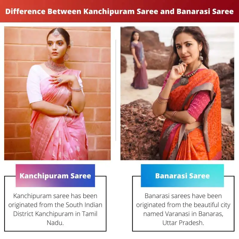 Difference Between Kanchipuram Saree and Banarasi Saree