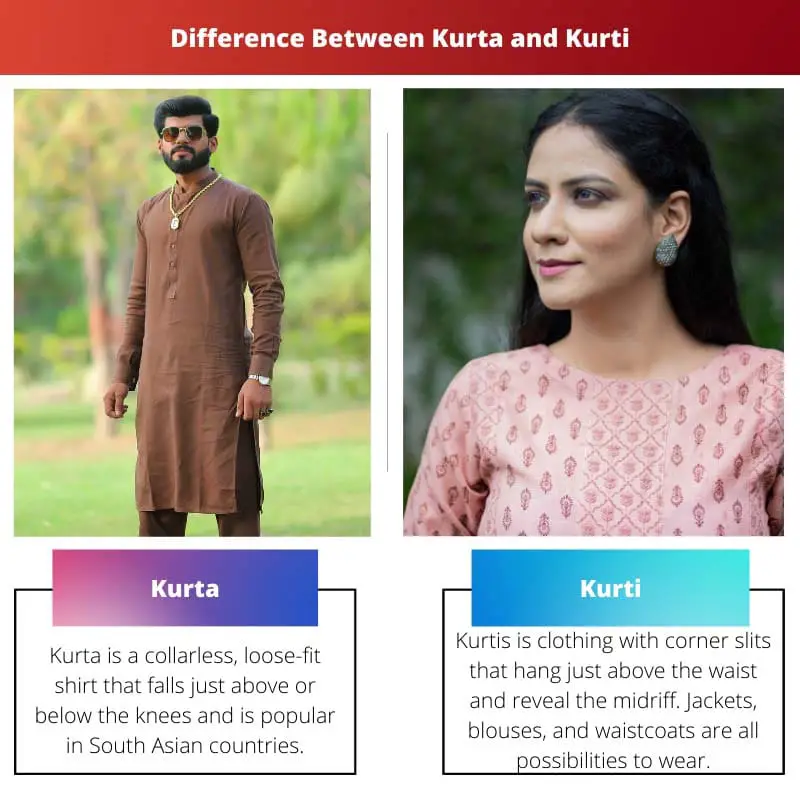 Diferencia entre kurta y kurti