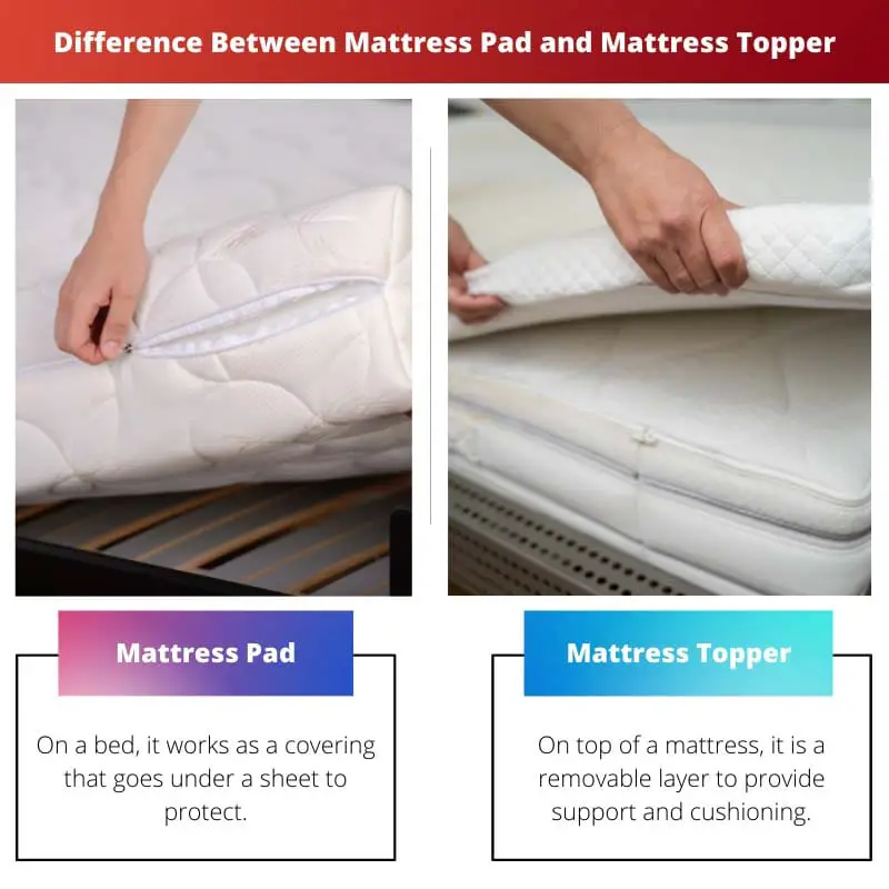 Difference Between Mattress Pad and Mattress Topper