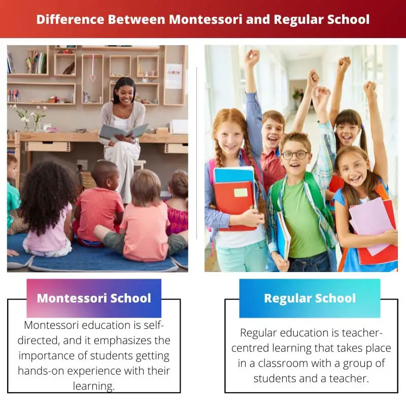 Difference Between Montessori and Regular School