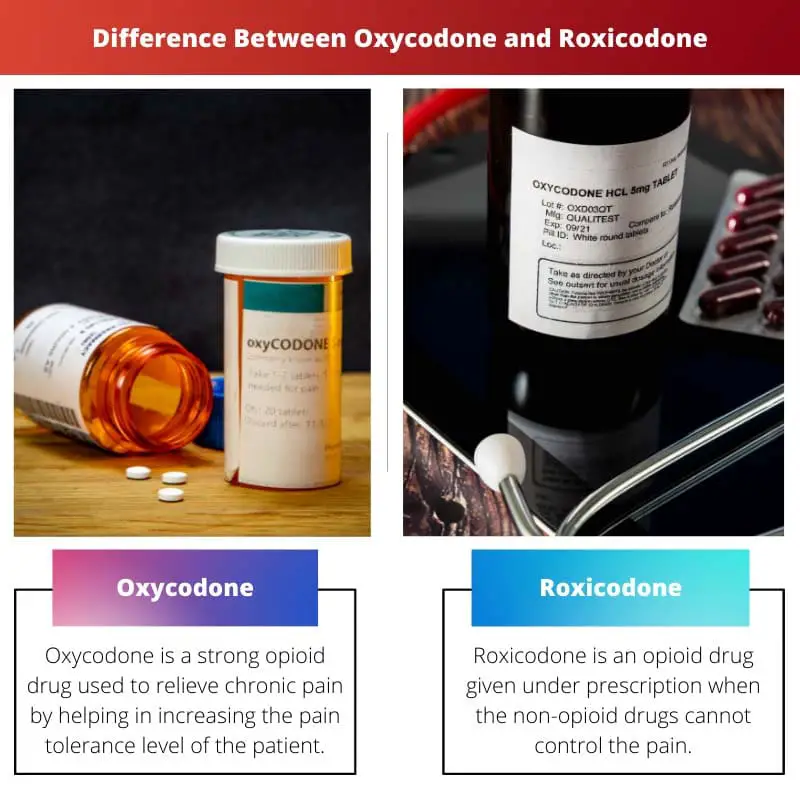 Difference Between Oxycodone and
