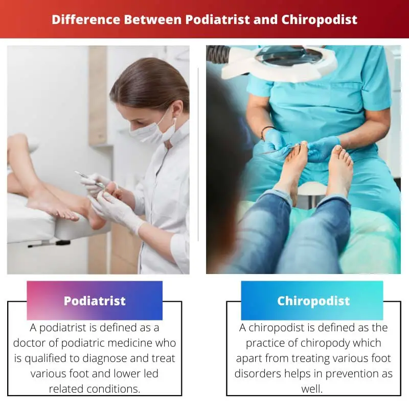 الفرق بين أخصائي أمراض القدم وطبيب تقويم العمود الفقري