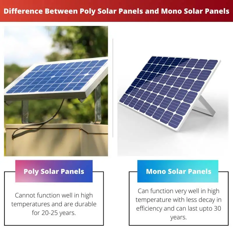 Sự khác biệt giữa Tấm pin mặt trời Poly và Tấm pin mặt trời Mono