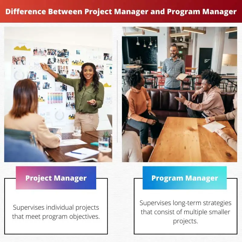 Diferencia entre gerente de proyecto y gerente de programa