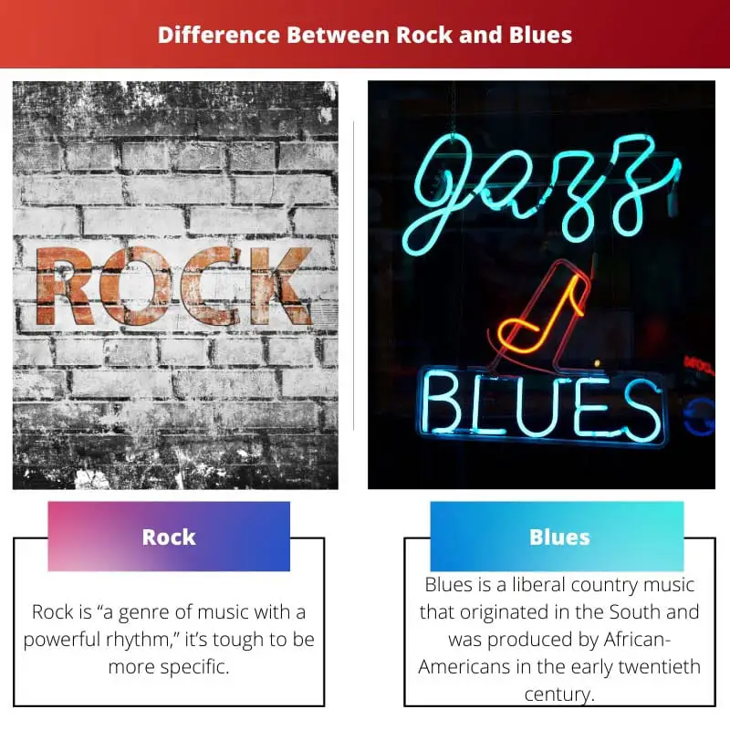 Differenza tra rock e blues